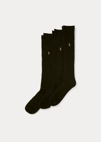 Men's Polo Ralph Lauren Mercerized Slack 3-Pack Socks | 437582AFI